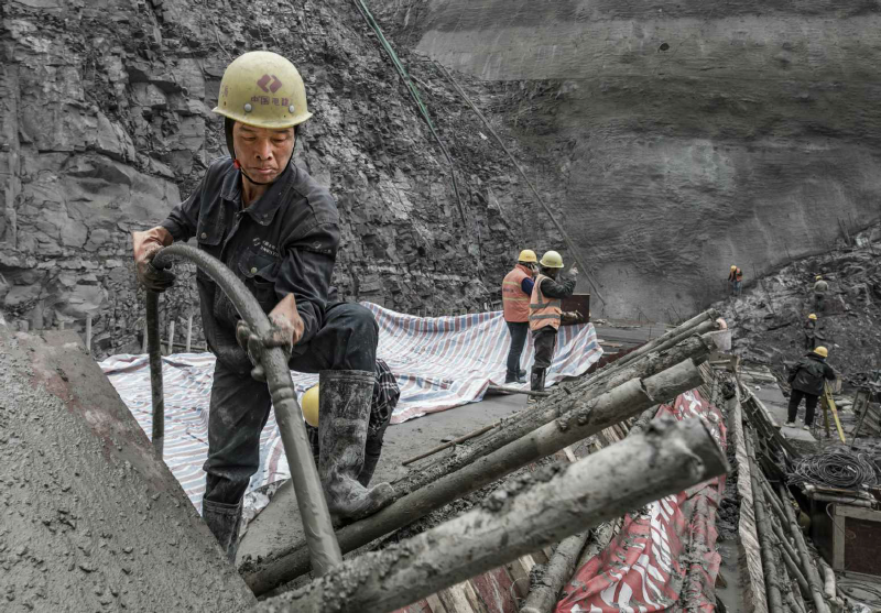 2018年3月26日夾巖大壩趾板澆筑。攝影 楊良強(qiáng)  (1)_好圖看看.jpg